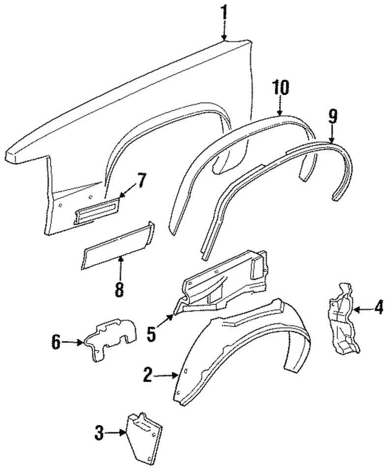 Forro de guardabarros original GM 25530226 Foto 1 de 1