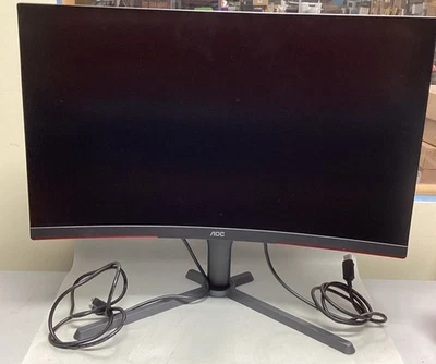 AOC GAMING CQ27G3S Frameless Curved Gaming Monitor, QHD 2K 2560x1440, 1000R VA - Image 1 of 4