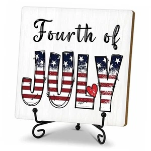 4th of July Patriotic Decor, Rustic Independence Memorial Day Decorations - Picture 1 of 6