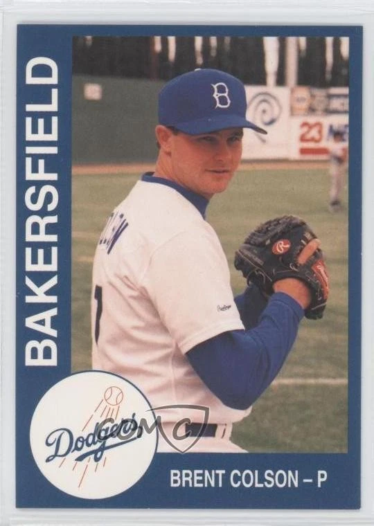 1993 Cal League Bakersfield Dodgers Brenton Colson #4 - Image 1 of 2