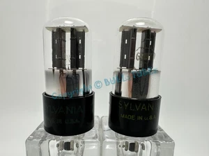 SYLVANIA 6SN7GT 2-Hole "BAD BOY" Plate Tubes PLATINUM MATCHED on AT1000 - Picture 1 of 6