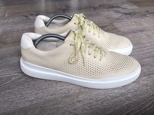 Cole Haan Mens GrandPro Rally Laser Low Top Size 11 M Beige Sneaker Shoes C32764 - Picture 1 of 12
