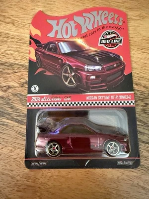 Coche selecciones Hot Wheels RLC 2024, Nissan Skyline GT-R (BNR34), pilotos reales Foto 1 de 4