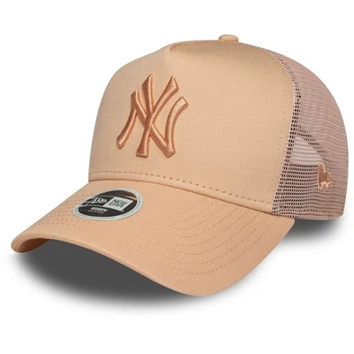 New Era Damen A-Frame Trucker Cap New York Yankees beige