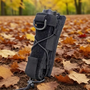 Molle Taschenlampenhalter mit offenem MOLLE-Gurt vertikal & horizontal tragen - Bild 1 von 14