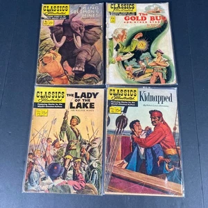 Set Of 4 Classics Illustrated Comics No. 46 75 84 97 Featuring King Solomons Min - Picture 1 of 6