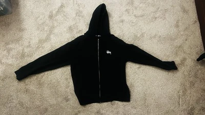 BASIC STUSSY ZIP HOODIE BLACK XXL - Image 1 of 4
