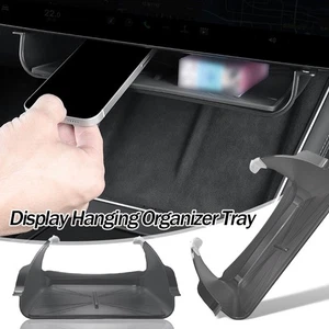 Hidden Control Console Storage Box In-Car Screen-Under Display Suspended Tray - Foto 1 di 12
