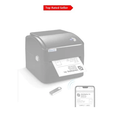 4x6 Thermal Label Printer WiFi & USB, No Ink, Long-Lasting, 99.99% Scan Success - Image 1 of 4