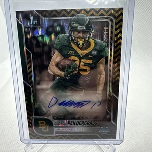 Bowman Chrome U Dawson Pendergrass #115 2025 1st Black Gold Stealth/25 Baylor - Imagen 1 de 2