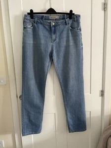 Pantalones de mezclilla New Look Boyfriend talla UK 18 largos - algodón y poliéster corte novio azul - Imagen 1 de 11