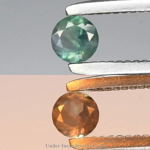 💎 0.10ct 2.7mm Round Natural Green Alexandrite - Russia Gemstone - Picture 1 of 6