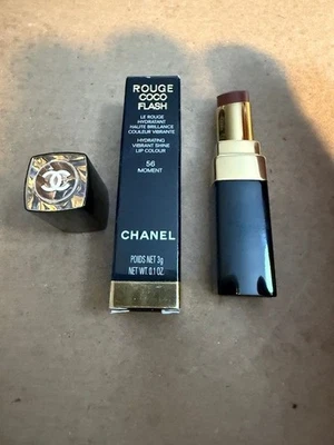 CHANEL ROUGE COCO FLASH Hidratante Vibrante Brillo Color de Labios 56 MOMENTO NUEVO EN CAJA Fr Sh Foto 1 de 4