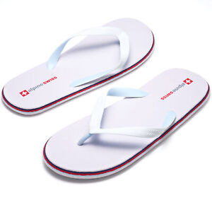 Alpine Swiss Mens Flip Flops Lightweight EVA Thong Summer Sandals Beach Shoes