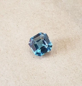 8.89 Ct Flawless Lab Grown AAA Santa Maria Aquamarine Octagon Cut Loose Gems - Picture 1 of 10