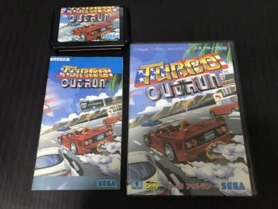 Turbo OutRun Mega Drive MD Genesis Used Japan Boxed Tested Working Racing Game - Image 1 of 2