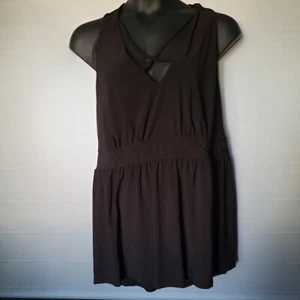 Torrid Women's Size 4 Blouse Top Black Solid Halter - Picture 1 of 4