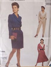 McCall's Sewing Pattern Misses'/Ms. Petite Dresses & Jumpsuit-Size: 6-10-UNCUT