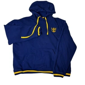 Royal Caribbean Sudadera con Capucha Pullover Con Bolsillo Azul Amarillo M - Imagen 1 de 6