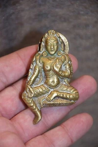 Indian Goddess Locker Padlock Brass with NO Key - Picture 1 of 7