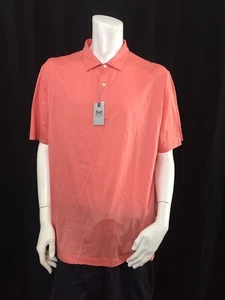 Hickey Freeman Polo Shirt Men's Size XL Coral Cotton Short Sleeve NWT - Picture 1 of 8