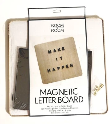 Magnetic Letter Board By Room 2 Room, 145 Magnetic Letters & Symbols, 11.5x11.5 - Image 1 of 4