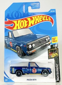 Hot Wheels Mazda Repu Dark Blue #138 138/250 Nightburnerz 7/10 - Picture 1 of 5