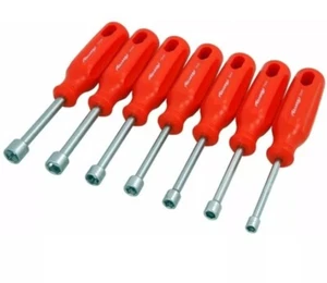 7 Stck. Metrisch Mutterndreher Spinner Schraubendreher Set Größen 6,7,8,9,10,11 & 12 mm - Bild 1 von 1