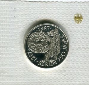 10 DM 750 Jahre Berlin 1987 in original Folie PP Silber (M1822) - Bild 1 von 2