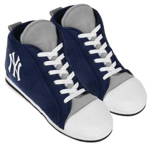 New York Yankees High Top Sneaker SLIPPERS New - FREE U.S.A. SHIPPING Cover