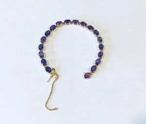 Vintage Armband 14 Kt Gelbgold Amethyst - Bild 1 von 6