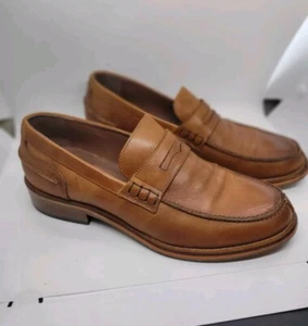 Vero Cuoio Penny Loafer Girotti Leather Mens 10.5 Italian Handmade Classic Casua - Picture 1 of 7