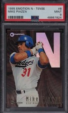 1995 Skybox E-Motion N-Tense Mike Piazza #8 PSA 9 MINT