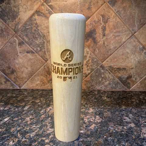 Dugout Mug Wood Baseball Bat Atlanta Braves Very 2021 World Series Champions Cover