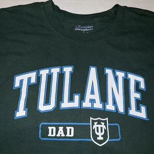 New Tulane University Dad Big Green Wave Champion Shirt Large Father’s Day Gift - Picture 1 of 7