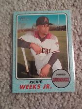 2017 Topps Heritage Rickie Weeks Jr Blue Border Baseball Card