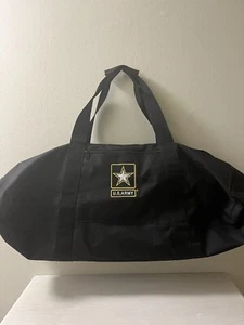 Original United States US Army Patch Black Duffel Duffle Canvas Travel Bag Strap - Bild 1 von 4