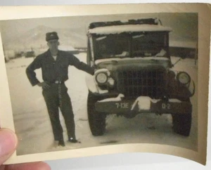 1945-48-Soldados del Ejército de los Estados Unidos 11 FOTOS JEEP militares tiendas instantáneas 7ª división de inf - Imagen 1 de 12