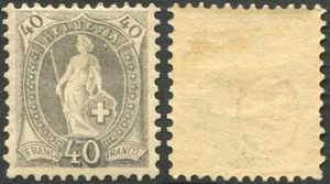 Switzerland 40 Ctms. 1882 Gray */MH 1882 75 - Picture 1 of 1