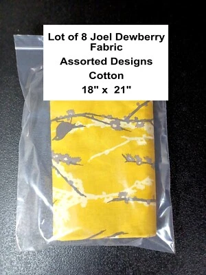 Lot of 8 Joel Dewberry Fabric - Assorted Designs - Cotton - 18" x  21" - Image 1 of 4