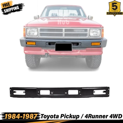 Nuevo parachoques delantero pintado de acero negro para camioneta Toyota 1984-1987/4Runner 4x4 Foto 1 de 4