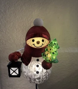 Bath & Body Works SNOWMAN NIGHTLIGHT ⛄ PROJECTOR Wallflowers Fragrance Plug - Picture 1 of 5