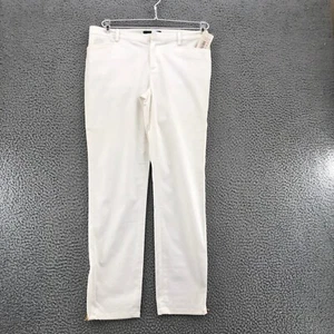 Lauren Ralph Lauren Pants Women 2 Petite White Ankle Zip Crop Skinny Stretch NWT - Picture 1 of 11