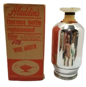 Vintage ALADDIN Thermos Bottle Replacement Filler w/ Box #04 & 04B 10oz NOS - Picture 1 of 5