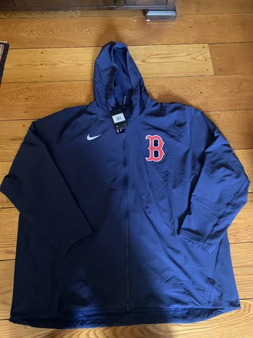 Nwt $120 MLB Nike Men's Boston Red Sox authentic hoodie Zip up Blue Sz 4xl rare Cover