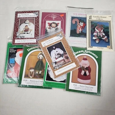 Lot of 9 Holiday Seasonal Sewing Patterns - VINTAGE NEW Christmas, Thanksgiving - Image 1 of 4