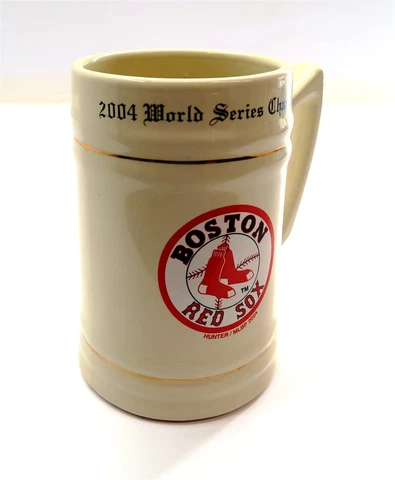 Vintage 2004 Boston Red Sox World Series Champions Tankard Mug 6" Tall ORIGINAL Cover