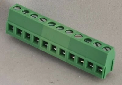 Bloques de terminales de PCB 10 vías / 11P 5 mm / 5,00 mm 300 V 20 A Dinkle EK500V-11P Foto 1 de 4