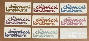 The Chemical Brothers - RARE promo sticker set (9 total) - Picture 1 of 1