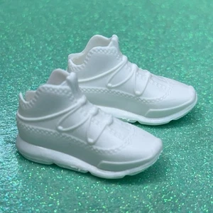 Barbie Ken Boy Doll Shoes Mattel Athletic Tennis Shoes Sneakers Modern White - Picture 1 of 5